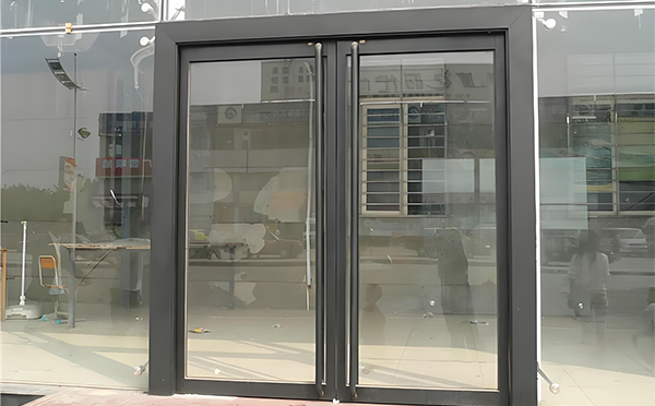 城中玻璃地弹门