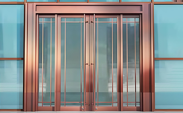 城中玻璃地弹门